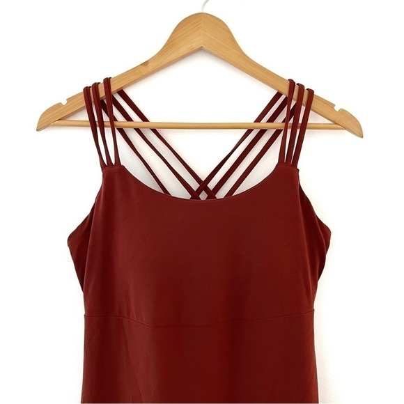 ATHLETA | Hyper Focus Dress Size Small Dried Cinnamon Rust - Picture 5 of 9
